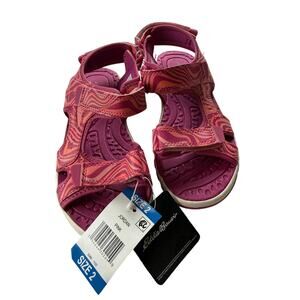 Eddie Bauer Girls' Pink River Sandals - Size 2 (New)